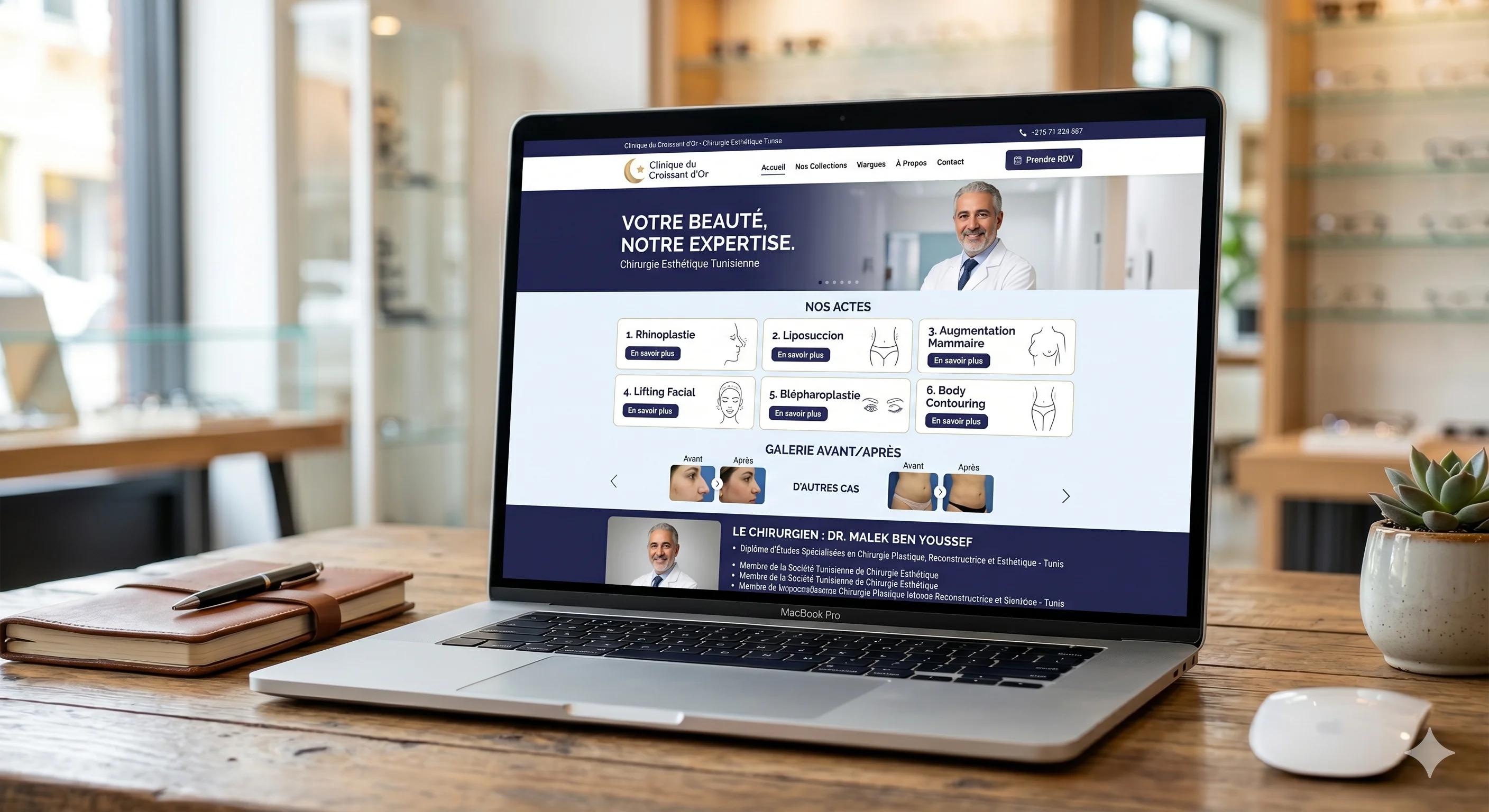 Site clinique chirurgie esthétique