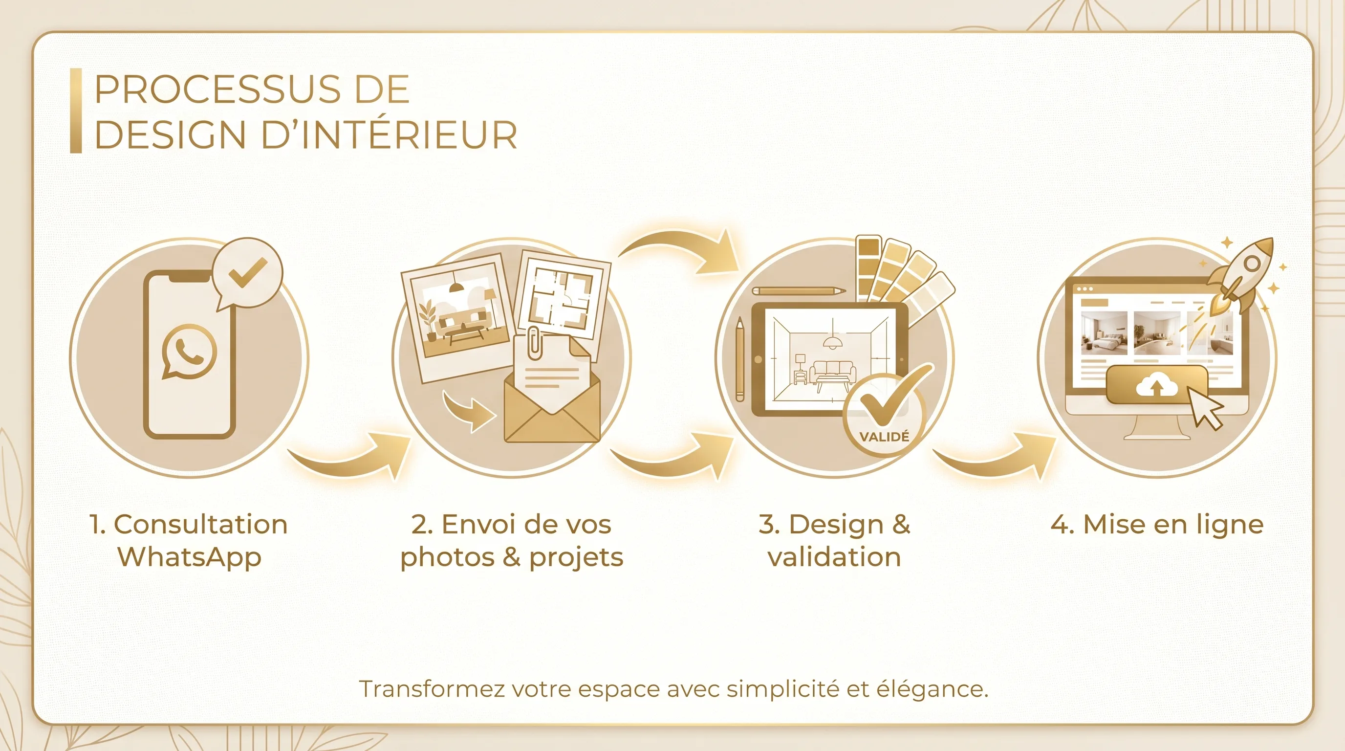 Processus création portfolio décorateur